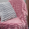 flannel pv diamond shape fleece pillow blanket